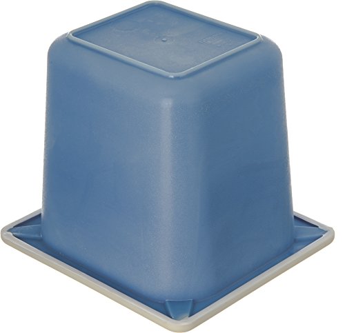 Carlisle CM1104C1402 Coldmaster CoolCheck 6" Deep Sixth-Size Insulated Cold Food Pan, 1.6 Quart, Color Changing, White/Blue