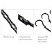 HOUSE DAY Space Saving Hangers Black, 16 Pack, Smart Closet Organizer Space Saver, Sturdy Plastic Clothes Hangers for All Types of Clothes, Closet Organizers and Storage, College Dorm Room Essentials