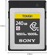 Sony CEB-G240T TOUGH CFexpress Type B 240GB SDXC UHS-II V90 300MB/s view 3