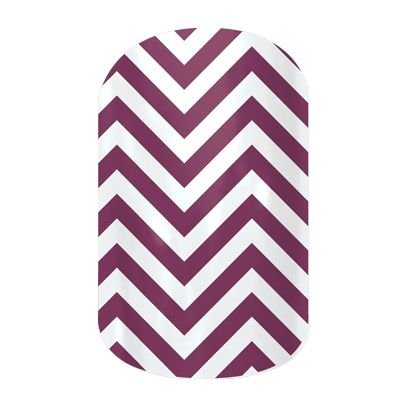 Jamberry Nails - Boysenberry Chevron