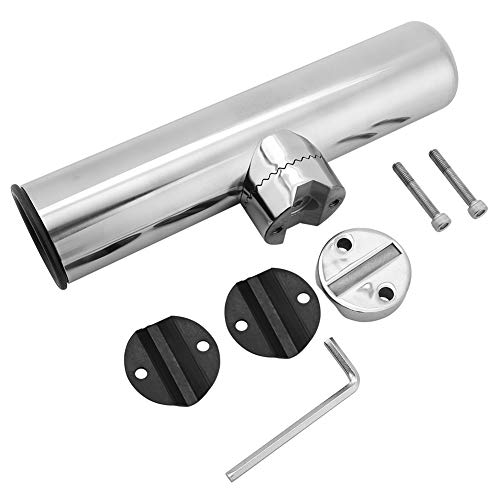 1 Stück Edelstahl Turnier-Stil Klemme, Schienenhalterung Rutenhalter Boot Angelrutenhalter Zubehör für Schienen… – Bild 5