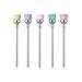 Anself 5pcs 2.35mm Professional Nail Art Drill Bit Random color Nail Drill Cleaning Brush Manicure Accessories
