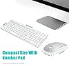 Wireless-Keyboard-and-Mouse-SetsUK-Layout-24Ghz-USB-Receiver-Full-Size-Keyboard-Combo-Compact-Compatible-with-iMac-Mac-PC-Laptop-Tablet-Computer-Windows-Silver-White FENIFOX Wireless Keyboard and Mouse Sets,UK Layout 2.4Ghz USB Receiver Full Size Keyboard Combo Compact Compatible with…