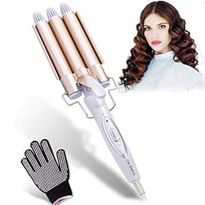 Dee-Banna-3-Barrel-Hair-Curling-Iron-3-Barrel-Curly-Hair-Styling-Tools-Curling-Tongs-Large-Wave-Perm-Splint-Ceramic-Hair-Crimpers-Iron-with-Two-Gear-Temperature-Control Dee Banna® 3 Barrel Hair Curling Iron 3 Barrel Curly Hair Styling Tools Curling Tongs Large Wave Perm Splint Ceramic…