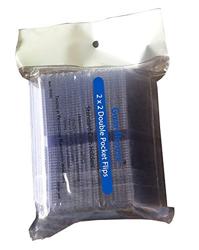 2x2 Double-Pocket Unplasticized Coin Flips - Retail Pack of 100