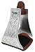 Challenger Tack Horse Saddle Western Riding Engraved Aluminum Stirrups 4.5″ Wide Tread 51157thumb 3