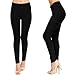 VIV Collection Solid Brushed Leggings (Deep Black, 12 (L) - 24 (XXL))