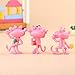 6pcs/Set 4.5 cm Pink Panther Mini Toy Figure Set