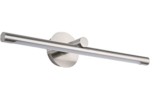 JUSHENG Picture Lights for Wall 24.21" Inch, Brushed Nickel Metal Gallery Light Picture Lighting, Artwork Lighting Display Light 12W, Hardwired Connection, 3000K Warm White 110V AC