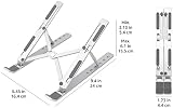 Amazon Basics Laptop Stand 6-Angle Adjustable 10-15.6 in Silver view 5