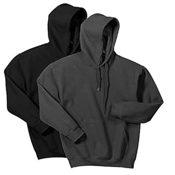 gildan heavy blend black hoodie