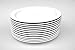 Clipper Commercial 12 Pack Set - Melamine - Narrow Rim Dinner Plate, White - 9 Inch -