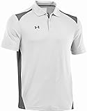 Under Armour Men's Team Colorblock Polo, White/Graphite, Medium