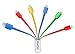 CHAFON Multi Charging Cable Short 3A,6 in 1 Multiple Charge Cord,USB 2.0 to USB C,Micro B,Mini B Connectors Replacment for Cell Phones Tablets,Power Bank and More,Multi-Color,5.3 inch