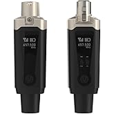 AirSync - Wireless XLR Transmitter and Receiver, UHF Wireless Microphone System for 150ft Range, Rechargeable Wireless Microphone Adapter for Dynamic & Condenser Microphones, Mixers, PA System, USB-C