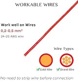 B4U Wire Connectors 12 Pack I/H Tap 2 Way 20/22 AWG Solderless view 5