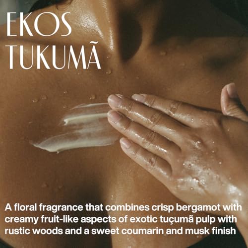 natura Ekos Tukumã Collection Replenishing Gift Set (4 Products) - Body Lotion, Hand Cream, Shower Oil, and Shower Gel - Gift Box - Vegan Skin Care - Brazilian Beauty Secrets - Self Care & Body Care