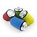 Beer Can Coolies - 4mm Thick Easy-On Supercoolies - Premium Set of 4 Assorted Collapsible Can Sleeves - Red, Green, Blue, Yellow