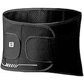 Lightweight Back Brace for Lower Back Pain Women Men, Lumbar Support Waist Support Brace for Women Lower Back Pain Relief Products, Hip Belt Waist Belt Sciatic Nerve Brace for Women Men (Black, X-Large)