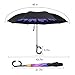 Reverse Inverted Inside Out Umbrella - Upside Down UV Sun Protection Windproof Brella That Open Better Than Most Umbrellas, Reversible Folding Double Layer, Suitable for Golf, Car, Women and Men
