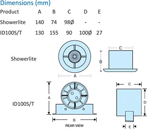 Manrose Vsl100tc Bathroom Extractor Show Buy Online In Aruba At Desertcart