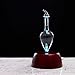 Elegance Nebulizing Essential Oil Diffuser for Aromatherapy by Organic Aromas Dark-Colored Wood Base and Glass Top