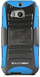 HTC One M8 Case, BUDDIBOX [HSeries] Heavy Duty Swivel Belt Clip Holster with Kickstand Maximal Protection Case for HTC One M8, (Blue)