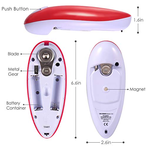 Home Kitchen Restaurant Mama Manual Automatic Safety Electric Can Opener : Creates Regular And Smooth Edges, Automatic Can Opener With One-Touch Switch, Chef's Best Choice