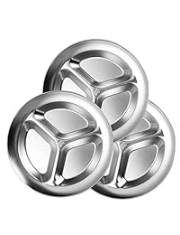Brightbuy Juego de platos de acero inoxidable   Ju