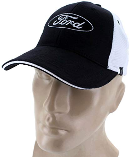 Ford Mesh Black Baseball Cap Trucker Hat Snapback F150 Mustang Focus Raptor (Certified Refurbished)
