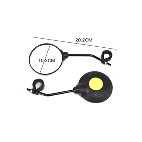 Sixsons 2pcs Bicycle Rearview Mirror Cycling Safety Handlebar MTB Reflective Universal