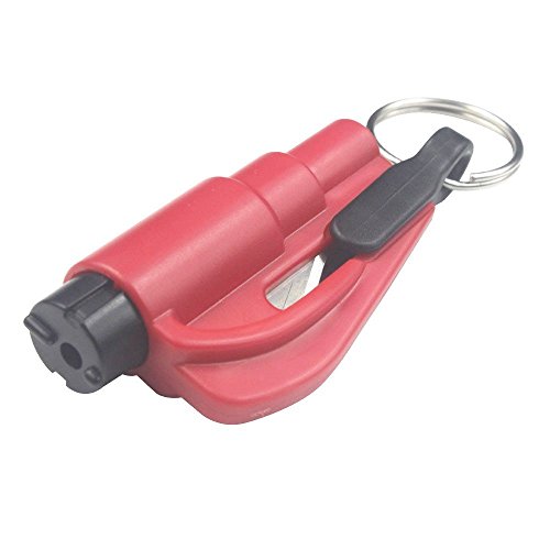 Luoke Safety Keychain Window Breaker Hammer Seat Belt Cutter Survival