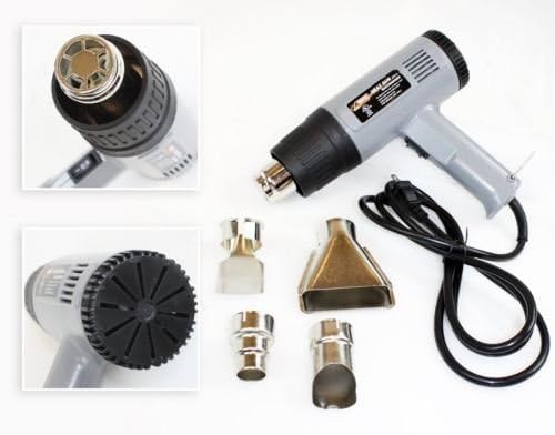 1500 Watt Dual Temperature Heat Gun w/ Accessories Shrink Wrapping 572F- 920F by Freizen