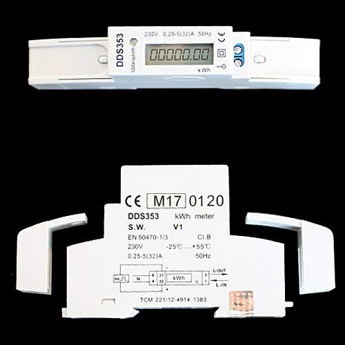 MID DIGITAL WATTMETER ENERGY METER DIN RAIL MOUNT kWh LCD DIGITAL DIN-RAIL ZW2
