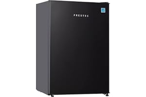 Frestec 2.5 CU' Mini Fridge,Compact Refrigerator,Small Refrigerator with Freezer, Black (FR 250 BK)