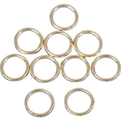 10 14K Gold-Filled Jump Rings Closed Jewelry 24 Ga 5mm