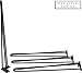 Industrial By Design - 28” Hairpin Table Legs - (Satin Black) Elegant Mid Century Modern - Two Rod Design - Premium Heavy Duty Build - Easy DIY Installation - Set of 4