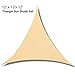 Coconut Heavy Duty Sun Shade Sail Triangle 12 X 12 X 12 Ft UV Block Canopy Shelter for Outdoor Patio Garden Backyard Deck Sand Color 5 Years Warranty, Sand-12