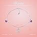 Jewelry, J.Rosée Anklet Chain with 925 Sterling Silver and 3A Cubic Zirconia, 6.27+1.18in Extender Chain, Gratuation Gifts