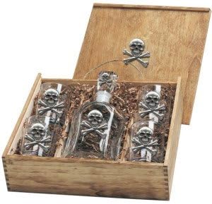 Skull and Bones Capitol Decanter Box Set