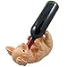 Drinking Pig Wine Bottle Holder Sculpture for Country Farm Bar and Kitchen Decor Tabletop Wine Stands & Racks and Decorative Collectible Statue Gifts for Farmers