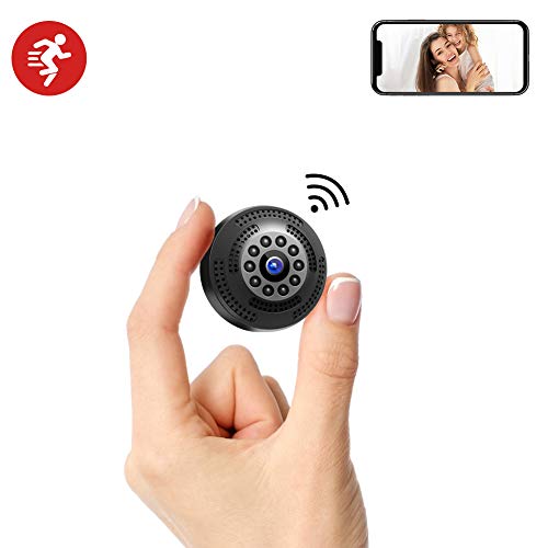 Victure 1080P FHD Mini Spy Camera Wireless Hidden Cam Rechargeable Portable Camera with Motion Detection and Night Vision for Indoor Outdoor Home Security Surveillance