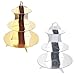 3-Tier Gold Round Cardboard Cupcake Stand Dessert (12