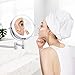 FIRMLOC Led Vanity Mirror Lighted 1X/5X Magnification Wall Mounted, Double Side, Adjustable, Rotating Function, Makeup Mirror, Powered by 4 x AAA Batteries (not Included)