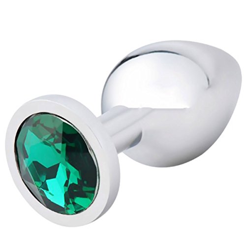 AKStore Large Super Quality Deluxe Steel Fetish Plug Anal Butt Jewelry for Fetish Kinky Sex Love Games Personal Sex Massager Good Valentine ‘S / Birthday Gift(Green)