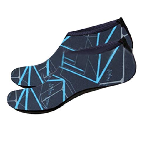 Coohole Hot Sale ! Men Women Outdoor Water Sport Diving Swim Socks Yoga Socks Soft Beach Shoes Exercises (Navy, XXXL)