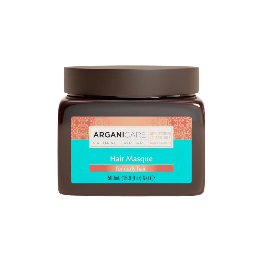 ARGANICARE| Argan Oil Nourishing Hair Masque | Curly Hair | Curl Definition Care | Softness, Flexibility & Shine | 500 ml