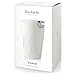Tea Forté KATI Cup Ceramic Tea Brewing Cup with Infuser Basket and Lid for Steeping, Loose Leaf Tea Maker, Forte White
