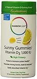 Rainbow Light Vitamin D3 (1000 IU) Sunny Gummies, Lemon Flavor, 50-Count Gummies (Pack of 3)