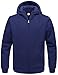 Wantdo Men's Warm Sweatshirt Sherpa Lined Hooded Cotton Fleece Slim Hoodie Jacket